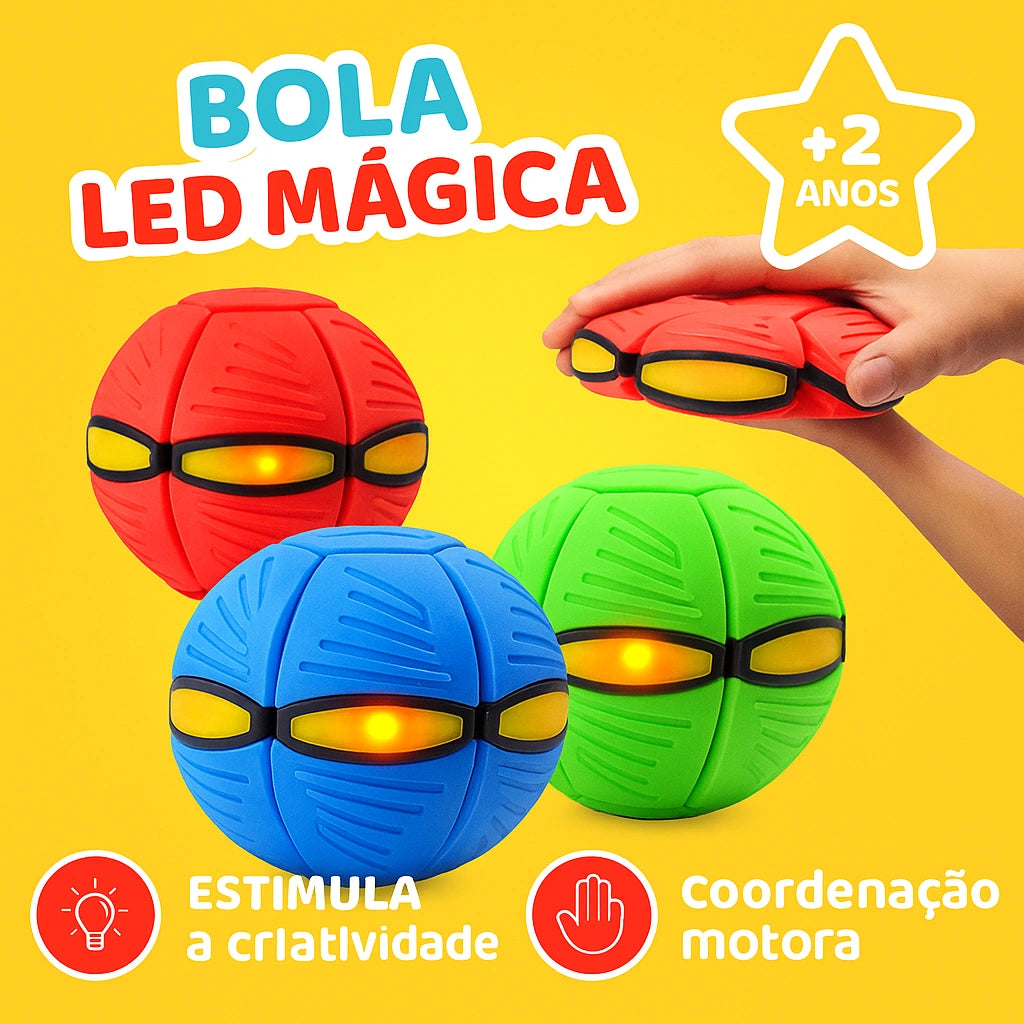 Bola Mágica Led 2 em 1 Infantil Educativa