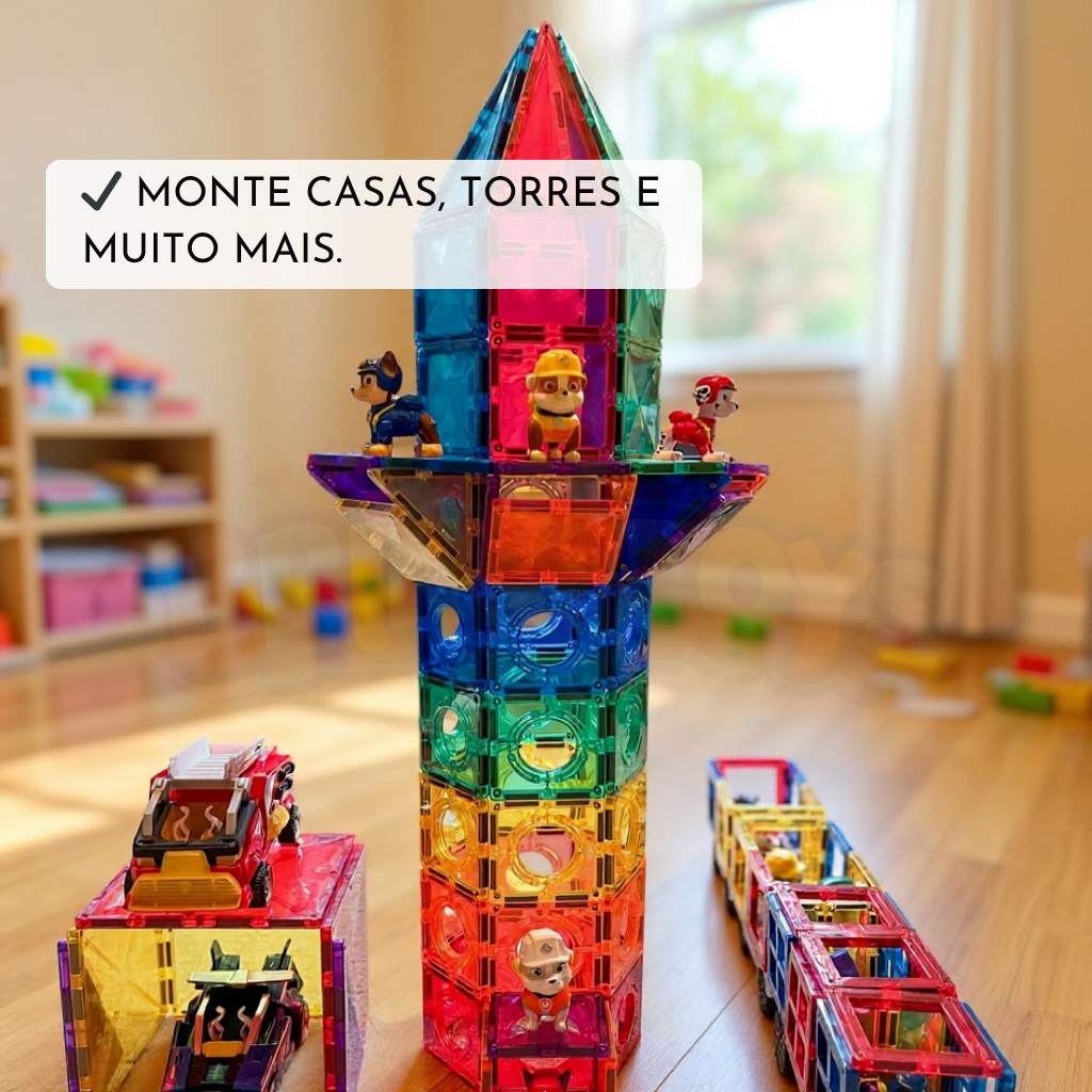 Placas Mágicas 3D - Construção Magnética