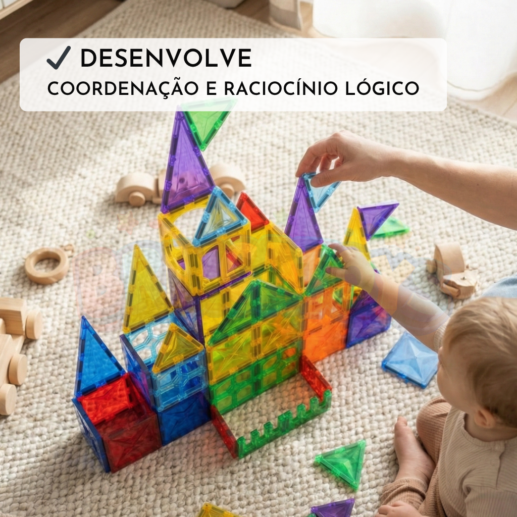 Placas Mágicas 3D - Construção Magnética