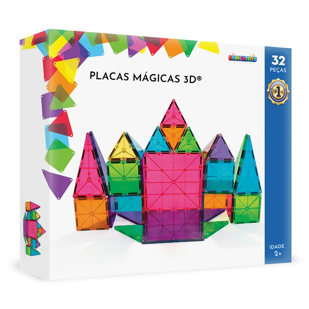 Placas Mágicas 3D - Construção Magnética