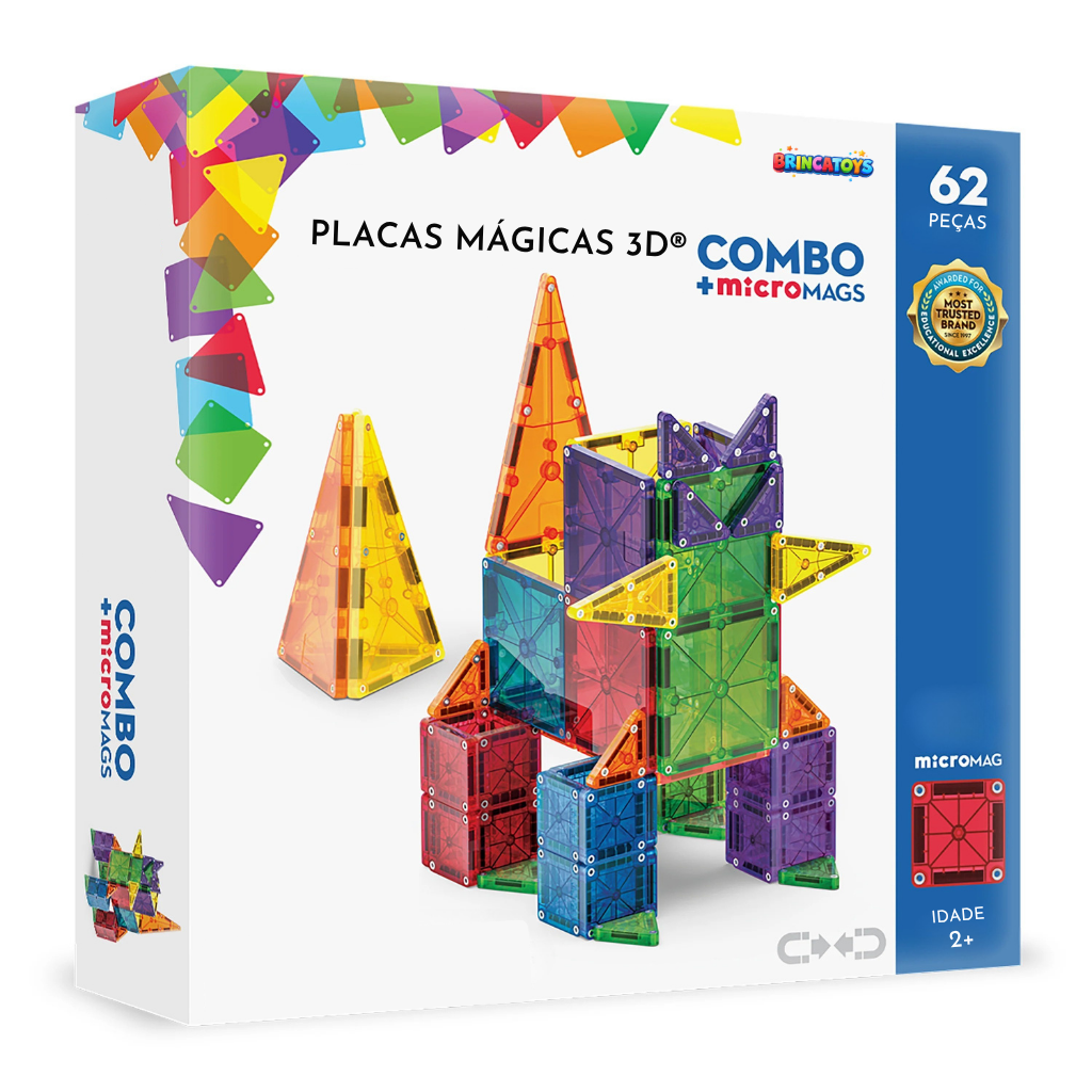 Placas Mágicas 3D - Construção Magnética