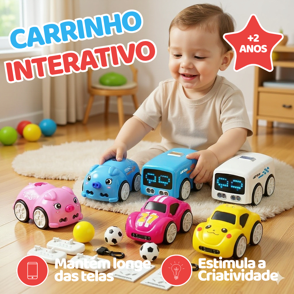 Carrinho Segue Linha Interativo + Controle