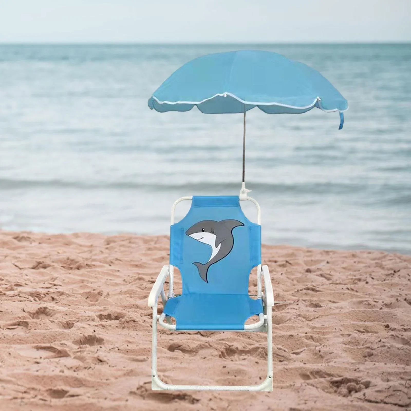 Cadeira Infantil Dobrável com Guarda-Sol